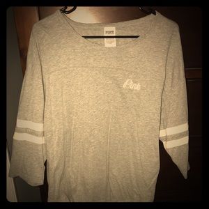 VS Pink 3/4 light weight shirt